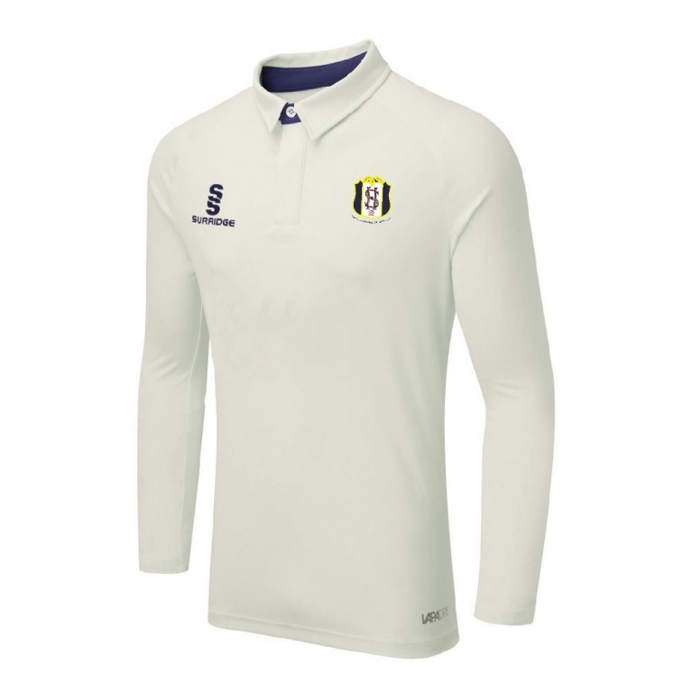 South Hampstead CC - Ergo Long Sleeve Navy Trim Shirt