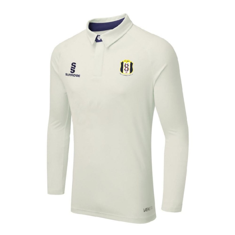 South Hampstead CC - Ergo Long Sleeve Navy Trim Shirt