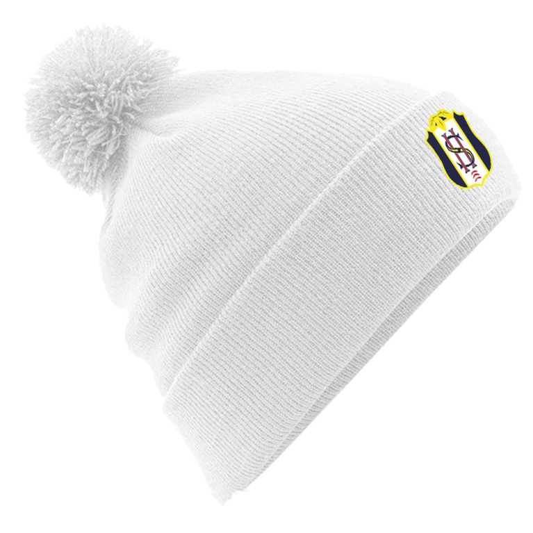 Original Pom Pom Beanie : White