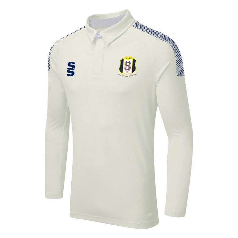 DUAL LONG SLEEVE CRICKET SHIRT (WOMENS)-Ivory