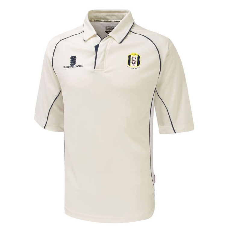 South Hampstead CC - Premier 3/4 Sleeve Navy Trim Shirt