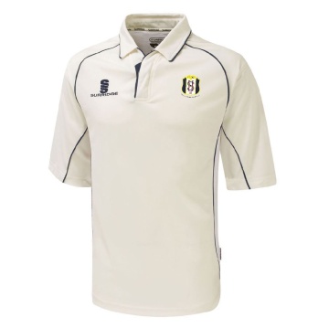 South Hampstead CC - Premier 3/4 Sleeve Navy Trim Shirt